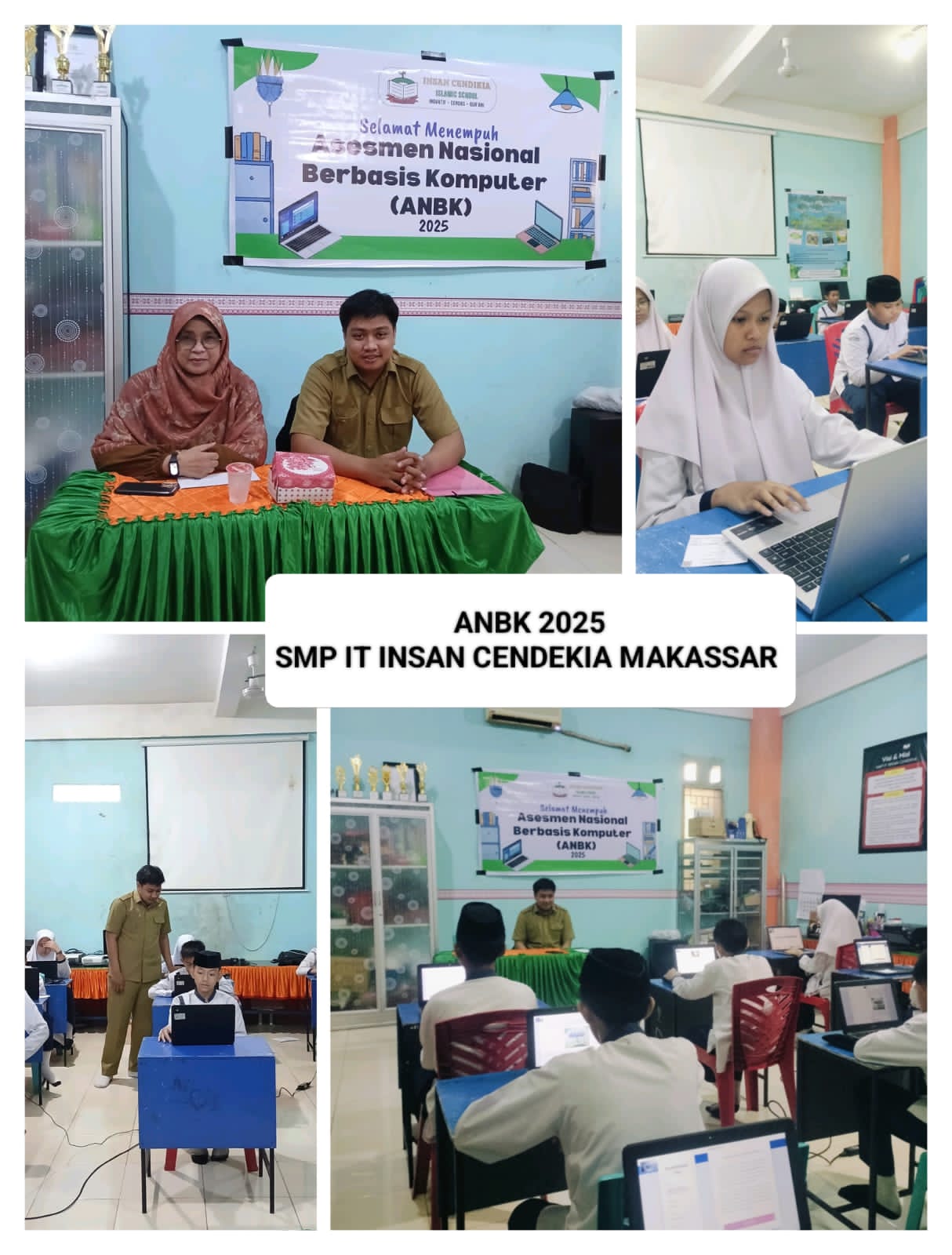 Peserta didik Insancendikia Berua MakassarMengikuti Ujian Seleksi ANBK 